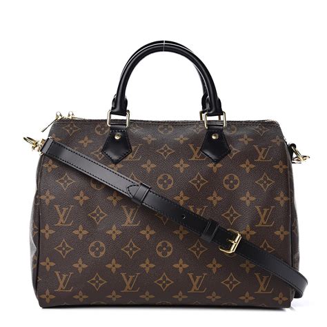 louis vuitton speedy black handle|louis vuitton speedy bandouille 25 monogram.